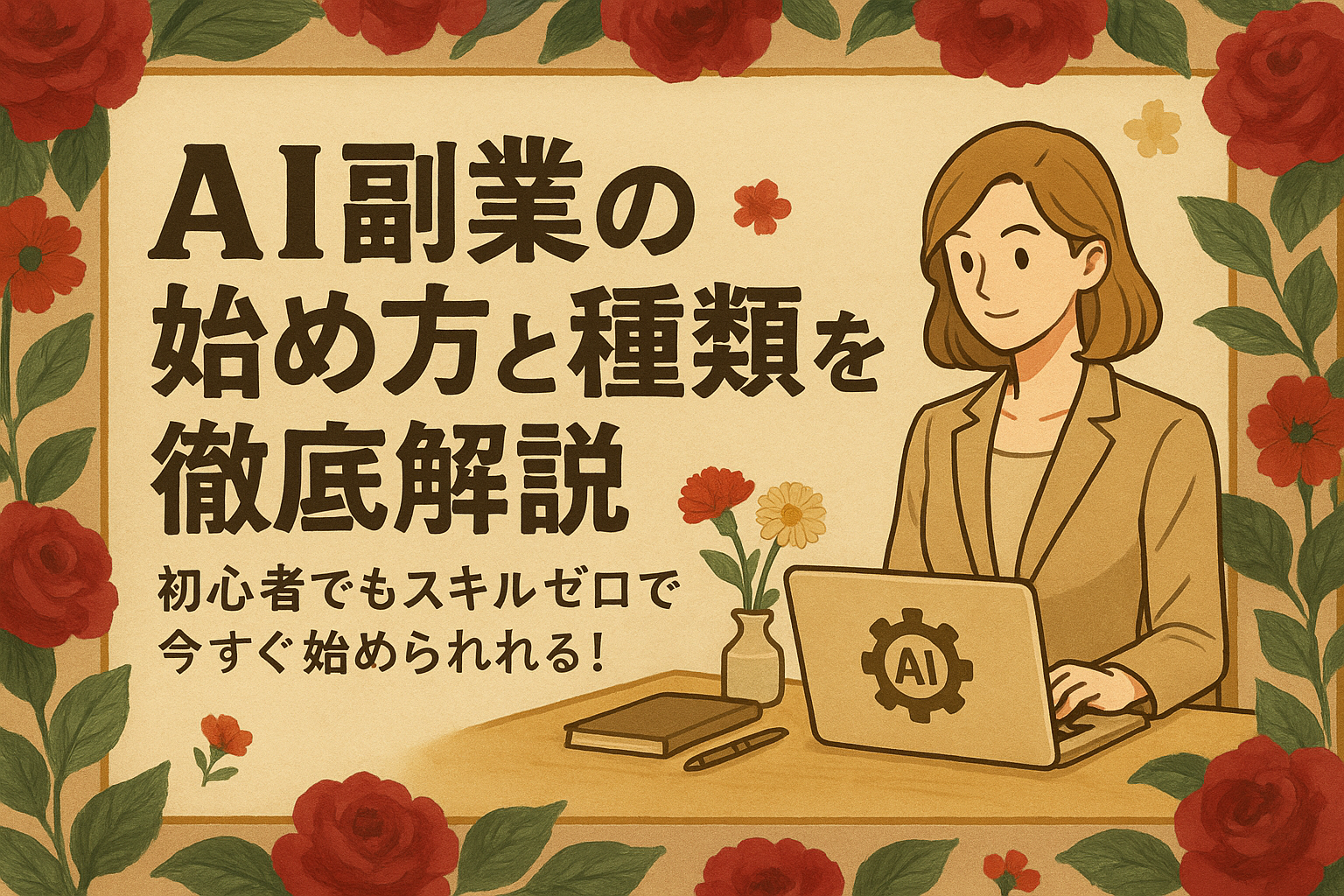 AI副業の始め方と種類を徹底解説｜初心者でもスキルゼロで今すぐ始められる！