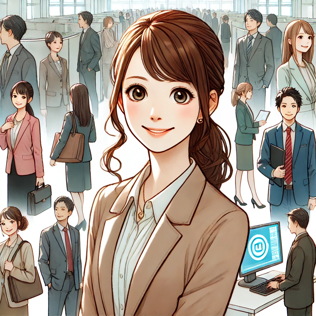 試験当日に前向きにトライする女性