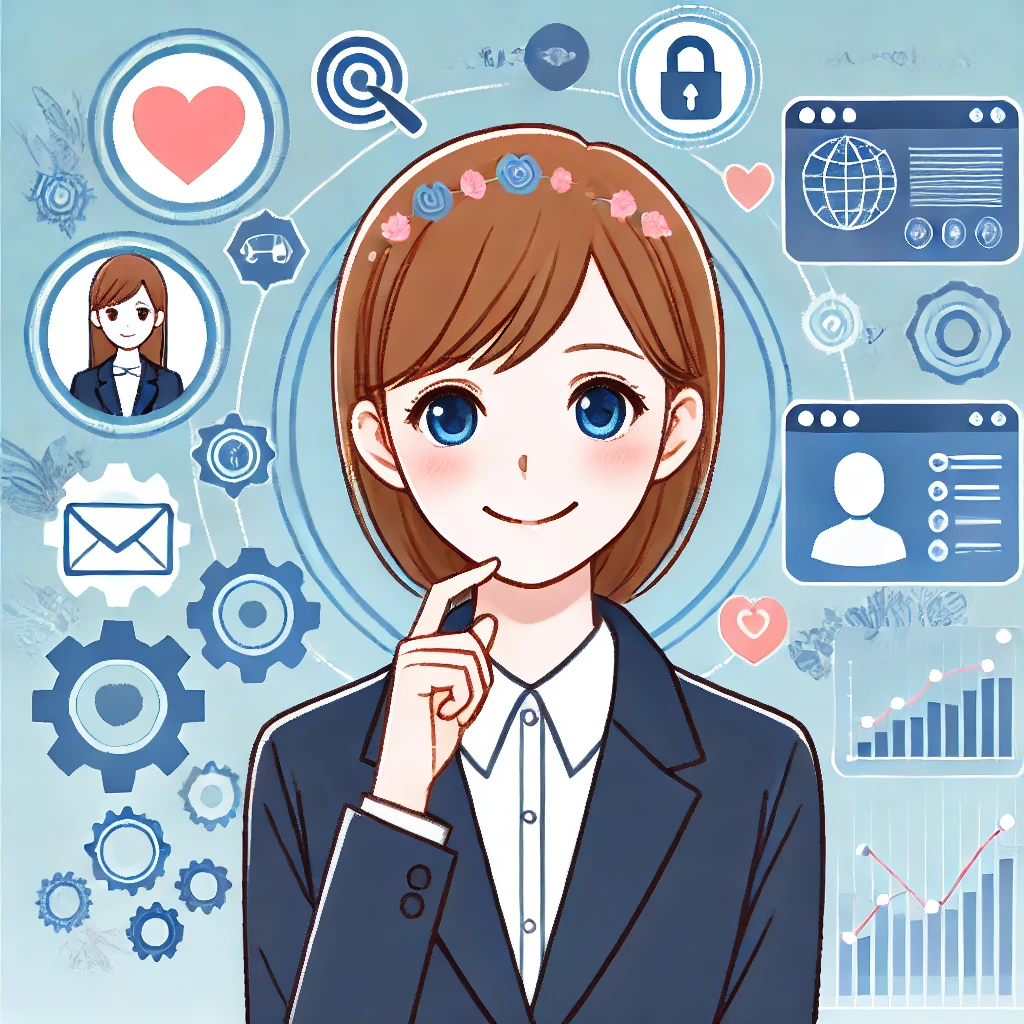 正しい情報を得て喜んでいる女性