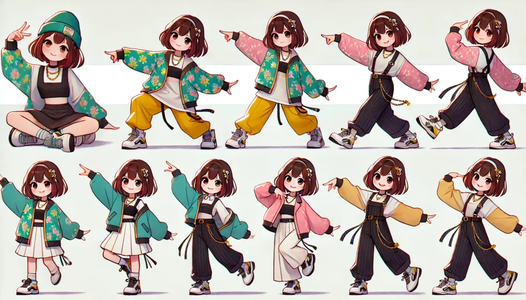 DALL・Eにgen_idで生成した女の子のイラスト