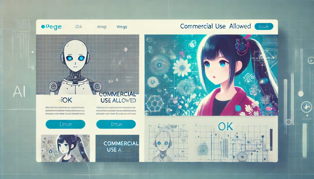 イラスト生成のPC画面