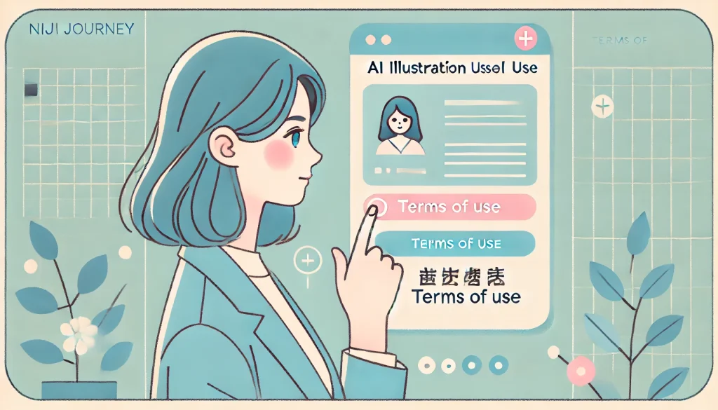 商用利用について情報収集している女性
