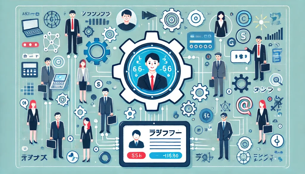 サラリーマンの男性たち