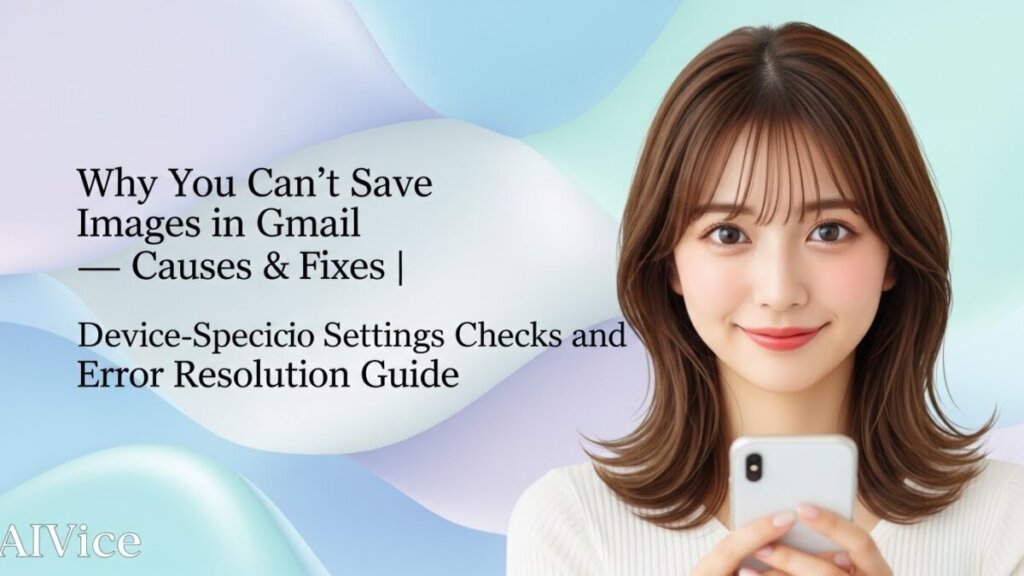 Gmailで画像が保存できない原因と対処法まとめ｜端末別の設定確認とエラー対策ガイド