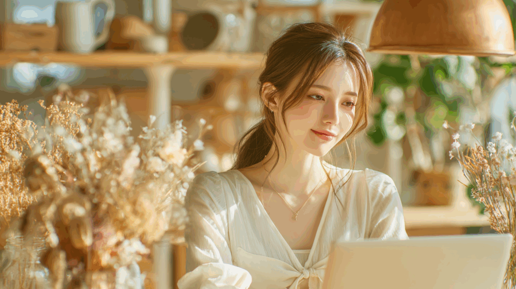 女性がPCに向かって楽しそうに作業をしているアイキャッチ画像