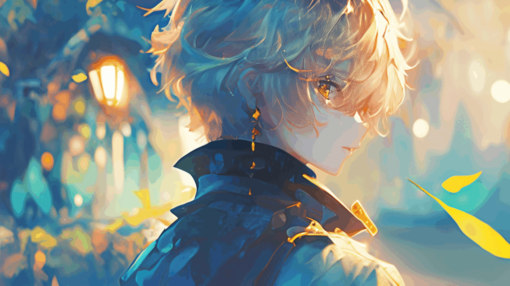 アニメ調の男性のイラスト