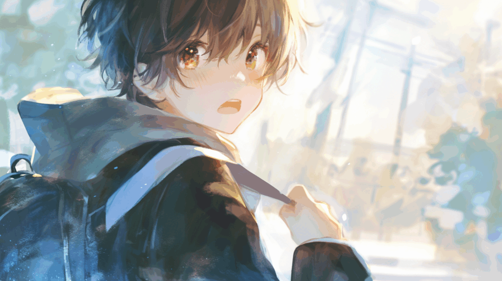 アニメ調の男性のイラスト