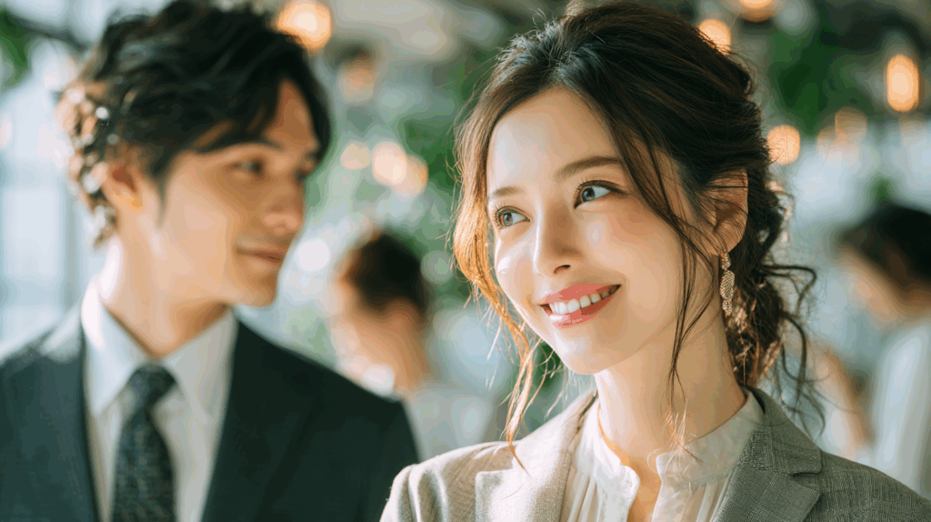男性と女性が笑顔でいるアイキャッチ画像