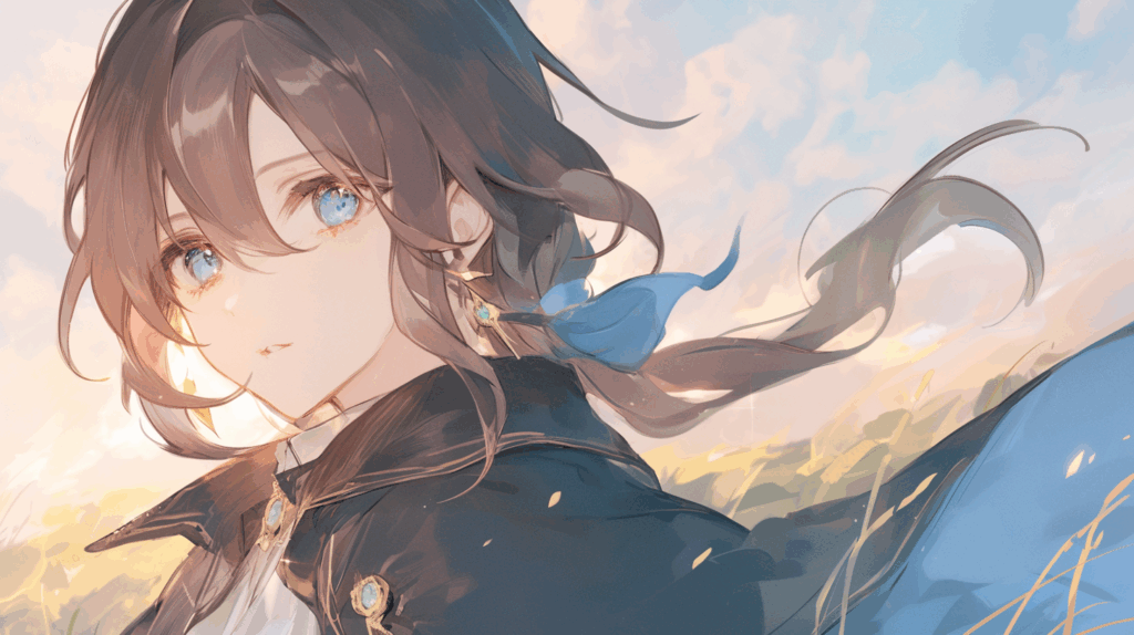 アニメ調の男性のイラスト