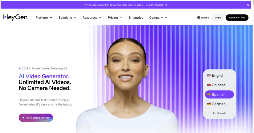 HeyGen 公式サイトから引用