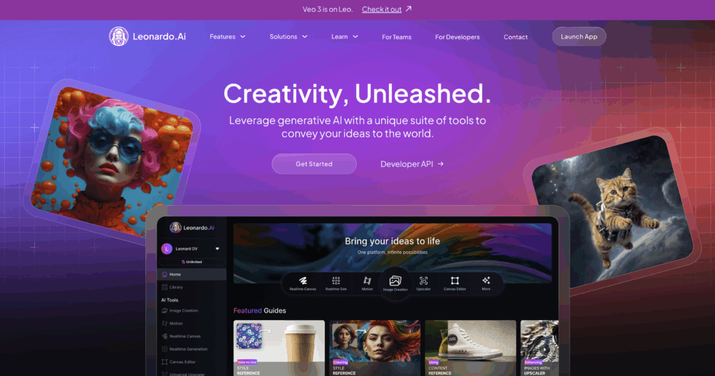 Leonardo ai. 公式サイトより引用