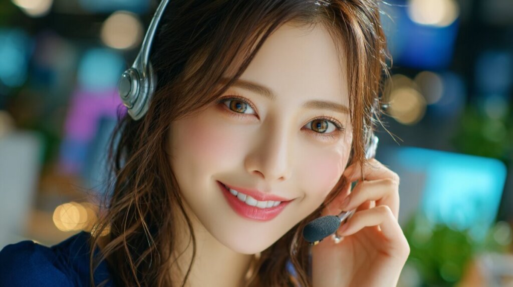 女性がサポートしている様子