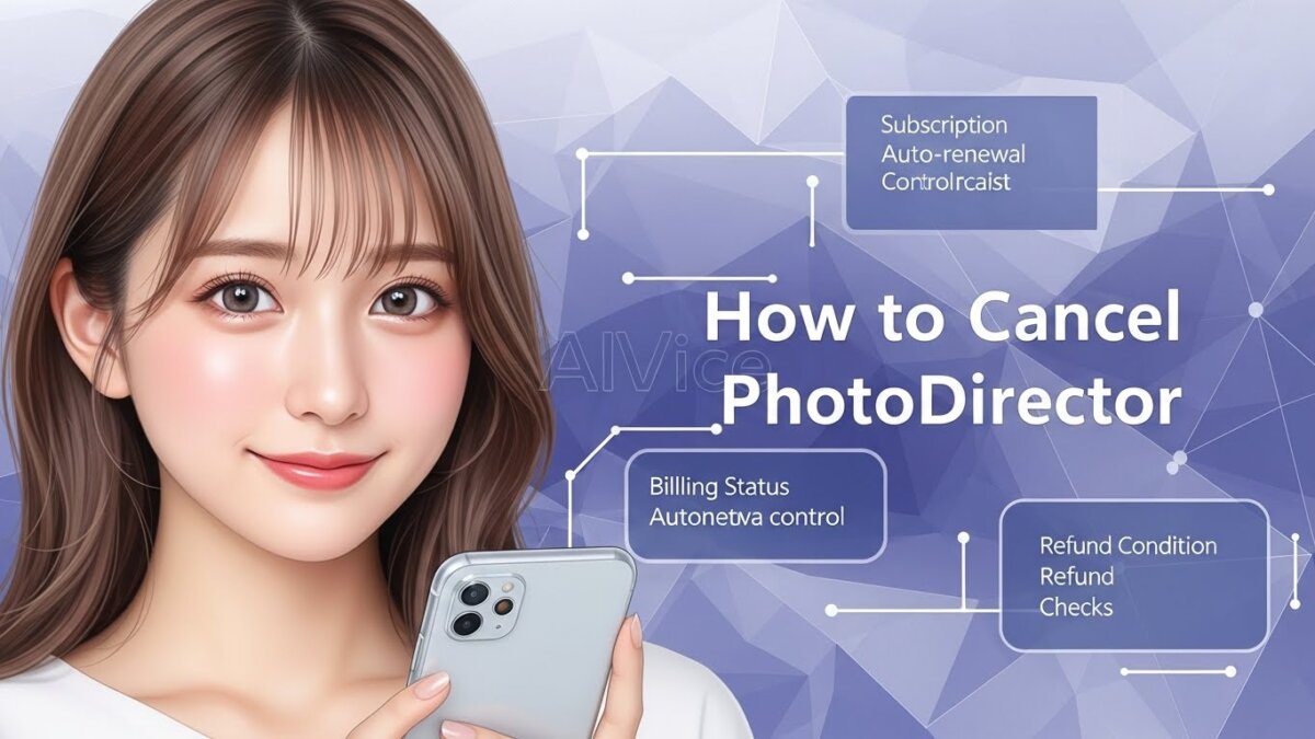 PhotoDirectorの解約手順｜勝手な課金を防ぐ「更新停止」と返金条件の確認