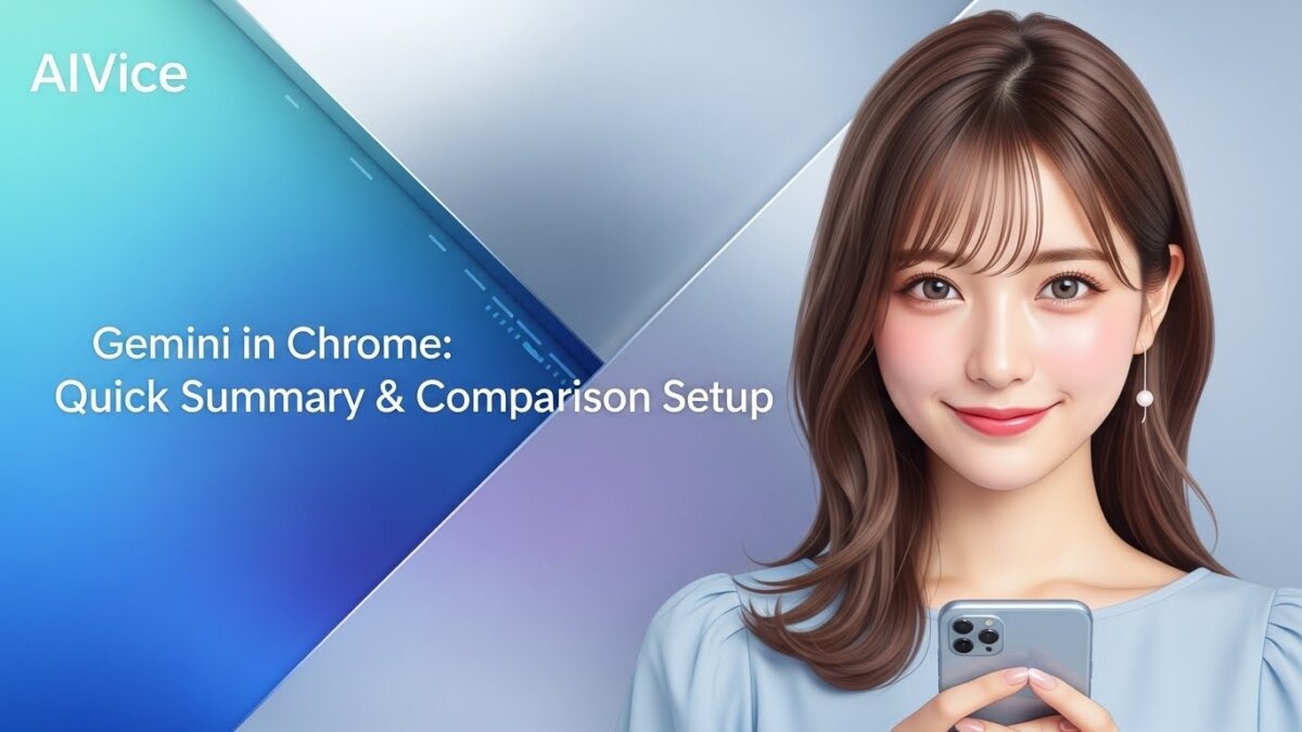 アドレスバーでAI呼び出し。Gemini in Chromeの使い方｜要約・比較を「0秒」で始める設定術