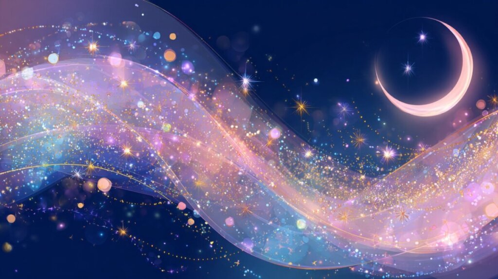三日月 幻想的 プロンプト