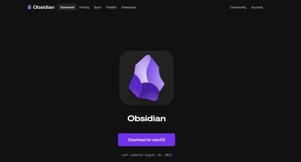 Obsidian 公式サイトより引用