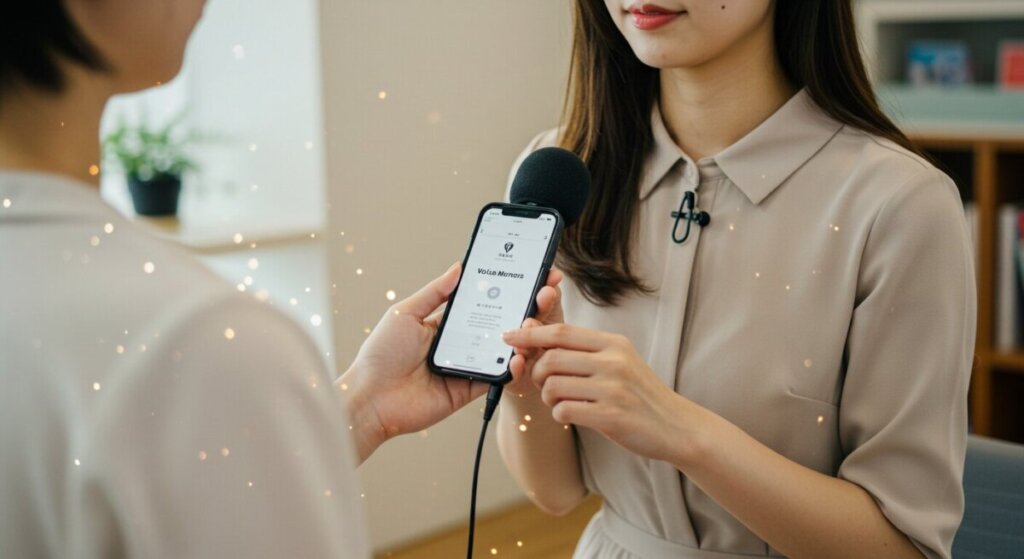 スマホと女性のAI画像
