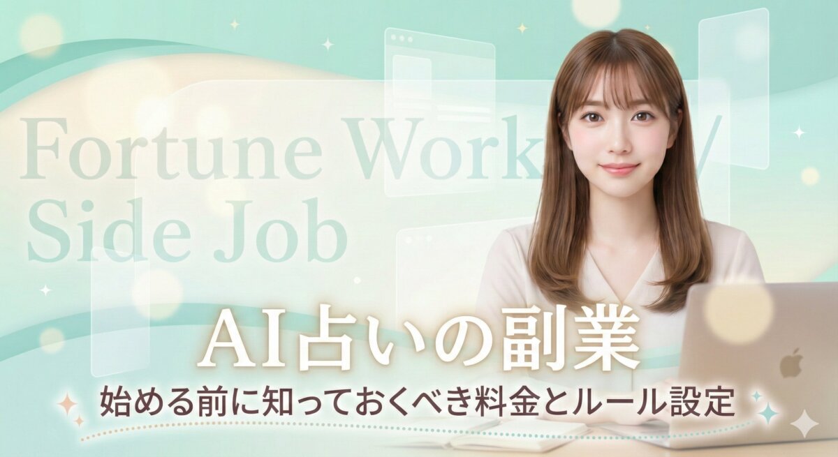 AI占いの副業|失敗しない始め方と、安心の料金・ルール設定-完全ガイド