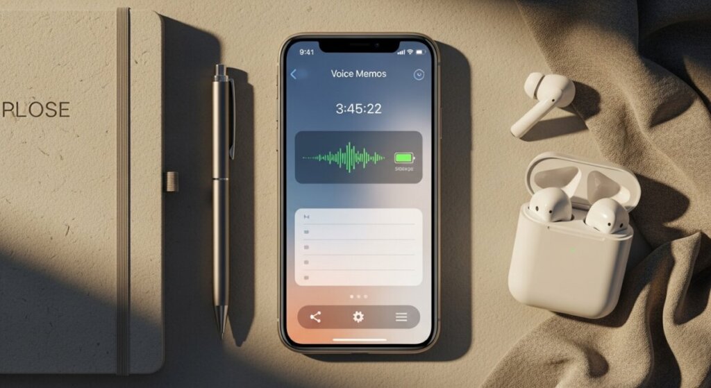 iPhoneのボイスメモのイラスト