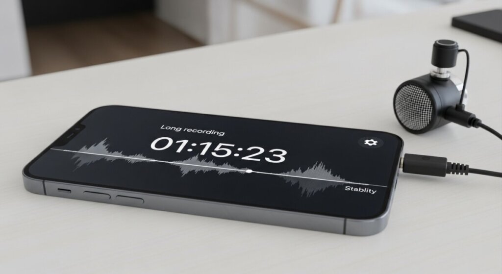 iPhoneのボイスメモのイラスト