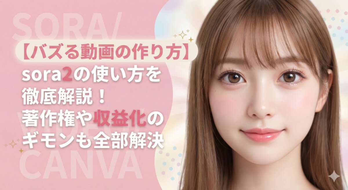 【バズる動画の作り方】sora2の使い方を徹底解説！著作権や収益化のギモンも全部解決
