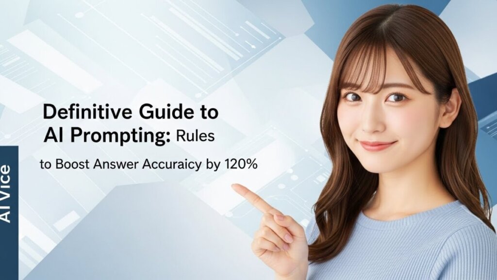 【保存版】AI指示出しの教科書｜回答精度を120%引き上げるプロンプトの鉄則