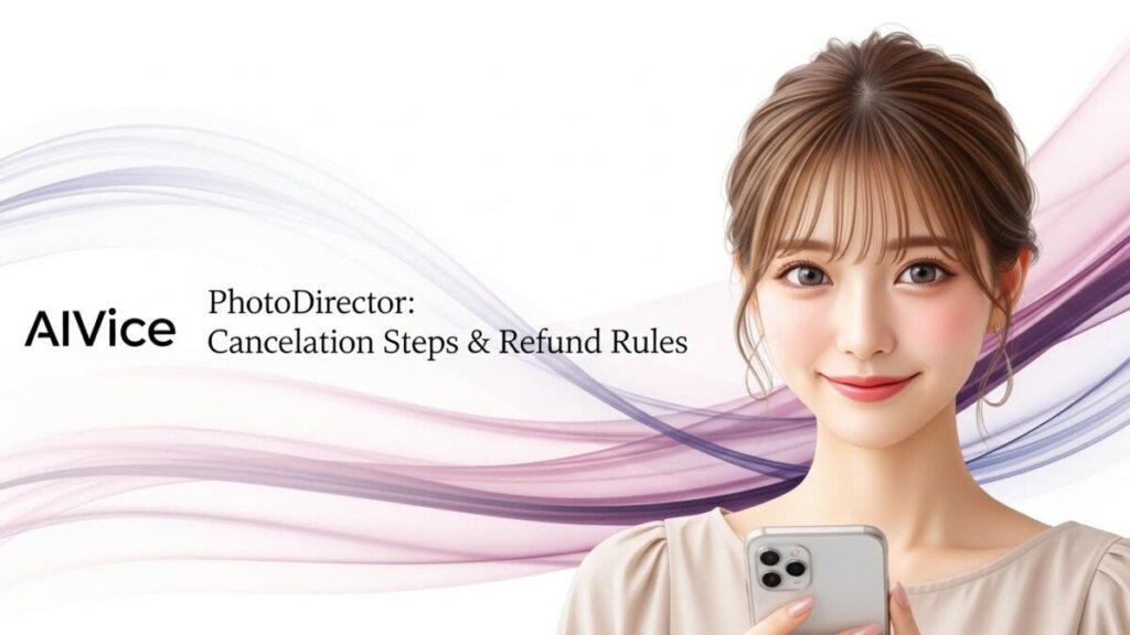 PhotoDirectorの解約手順｜勝手な課金を防ぐ「更新停止」と返金条件の確認