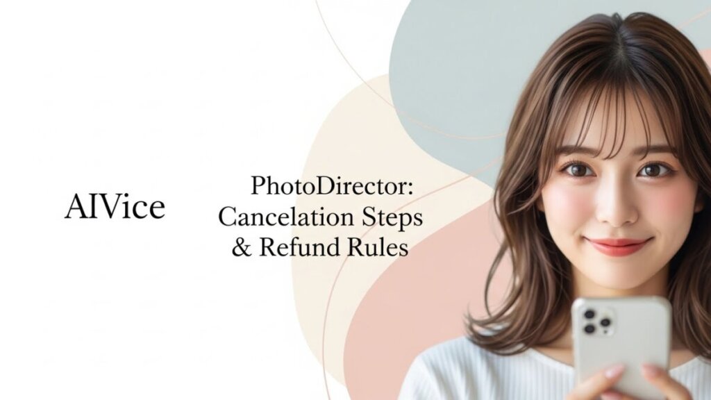 PhotoDirectorの解約手順|勝手な課金を防ぐ「更新停止」と返金条件の確認