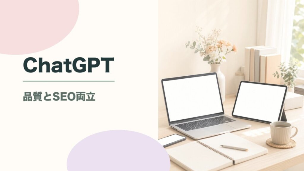 AI記事リライトのやり方｜ChatGPTで品質とSEOを同時に上げる手順のアイキャッチ画像