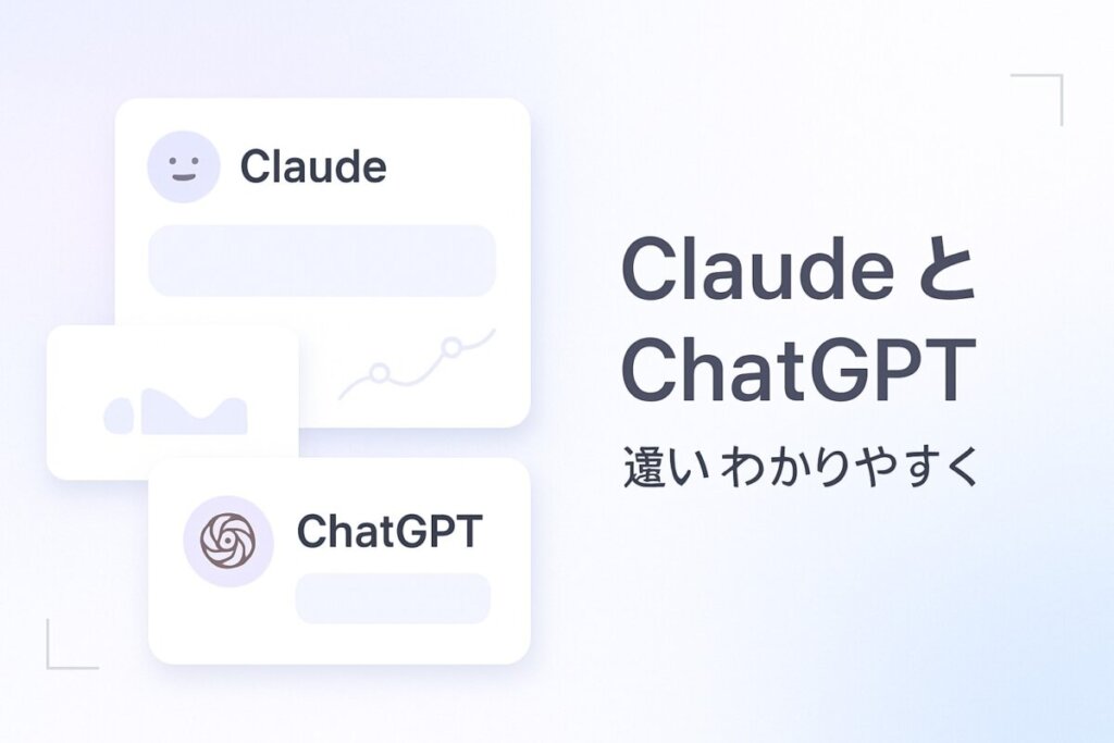 Claude Code ChatGPT 違い わかりやすくのアイキャッチ画像