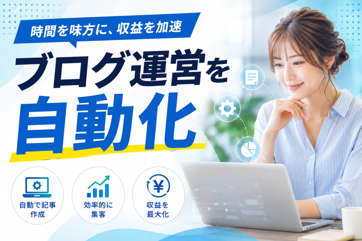 ブログ運営を自動化のイメージ画像